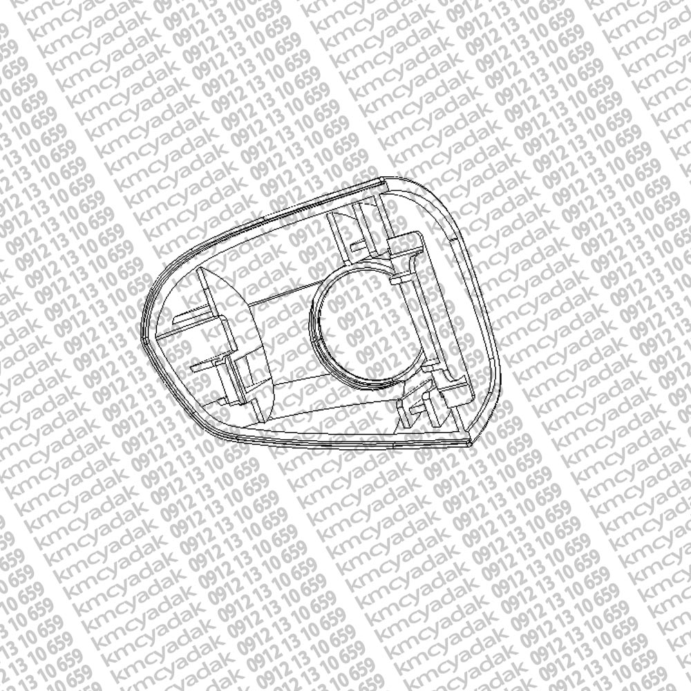 کاور دستگيره بيروني درب جلو - چپT8-کی ام سی تی8