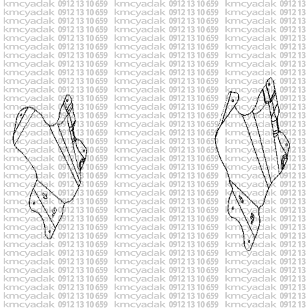 گل پخش کن جلويي چرخ جلوT8-کی ام سی تی8