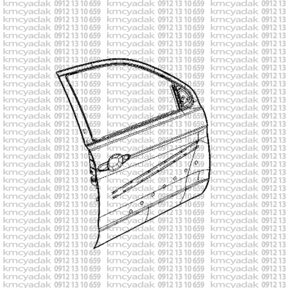 درب جلو راستT9-کی ام سی تی9