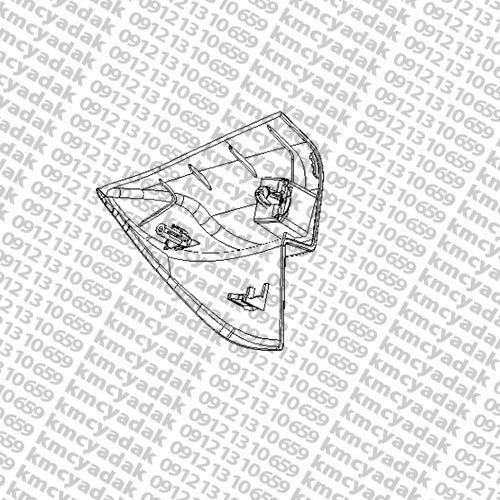 کاور مثلثي درب جلو چپT8-کی ام سی تی8