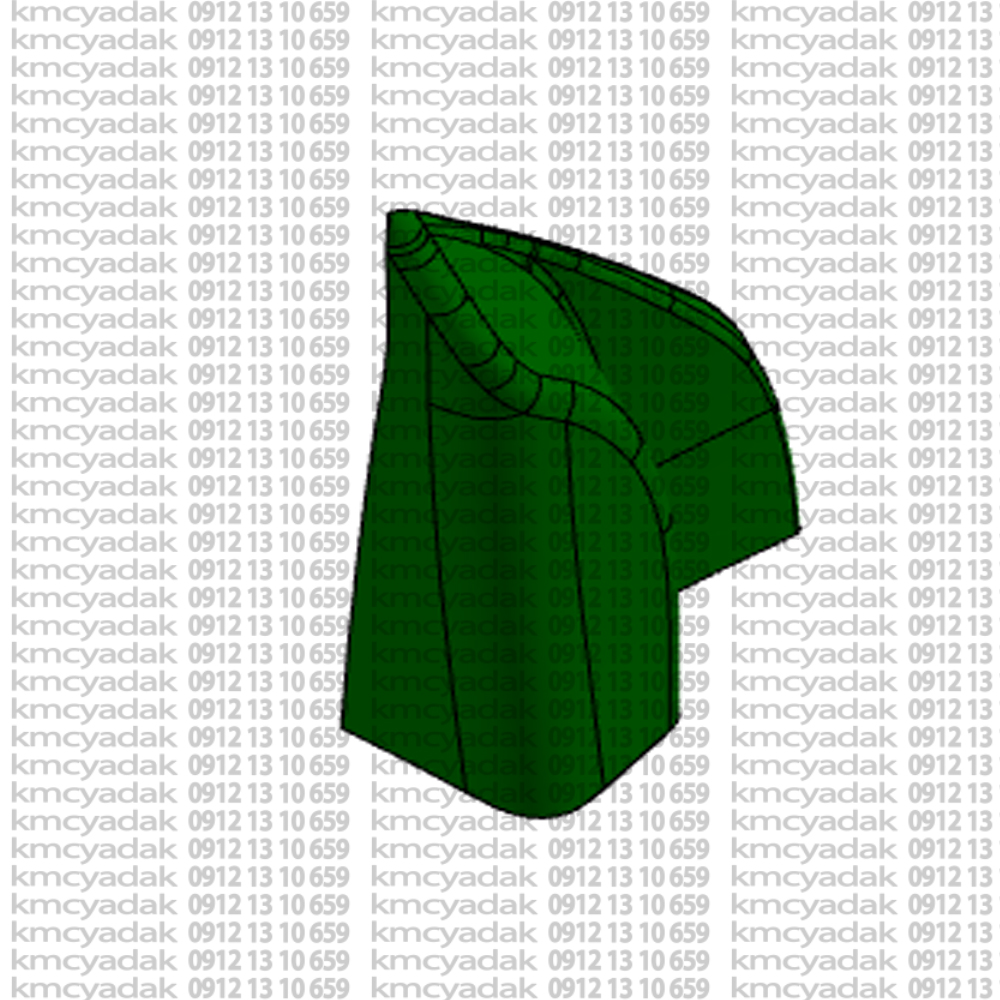 قاب داخلي پشت آينه درب جلو چپT9-کی ام سی تی9