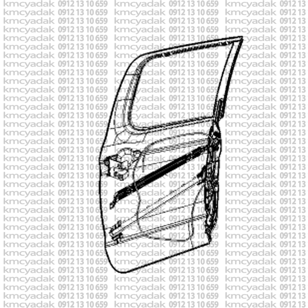 درب عقب چپT9-کی ام سی تی9